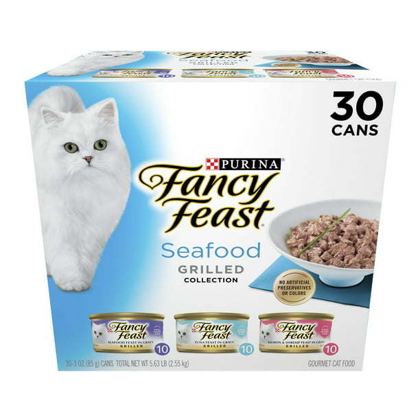 Purina Fancy Feast Gravy Wet Cat Food Variety Pack, 3 oz Cans (30 Pack) - petspots