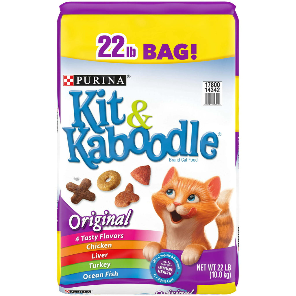 Purina Kit and Kaboodle Dry Cat Food Original Poultry, Liver and Ocean Fish Flavors - petspots