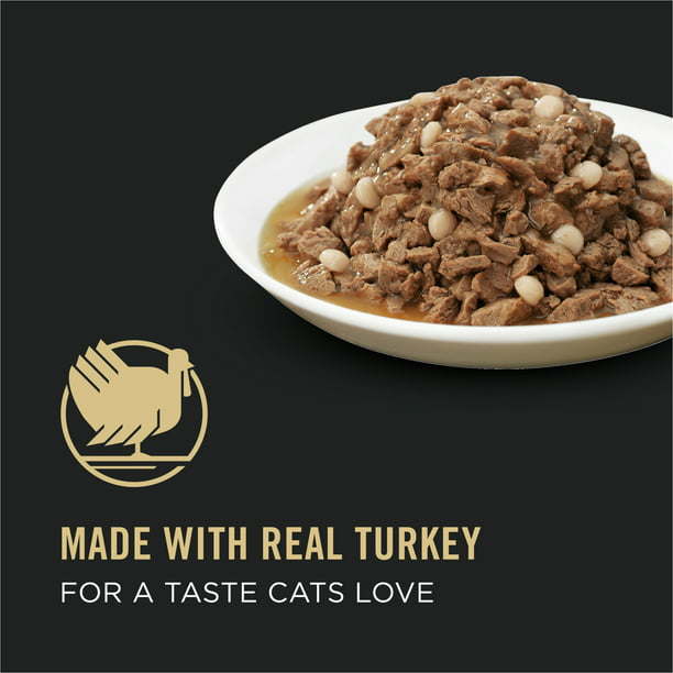 Purina Pro Plan Complete Essentials Wet Cat Food Turkey Pasta, 3 oz Cans (24 Pack) - petspots