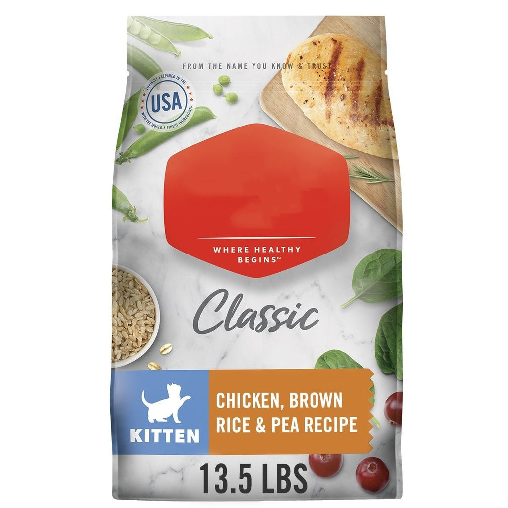 Chicken; Brown Rice; & Pea Recipe Cat 13.5lb for cat food - petspots