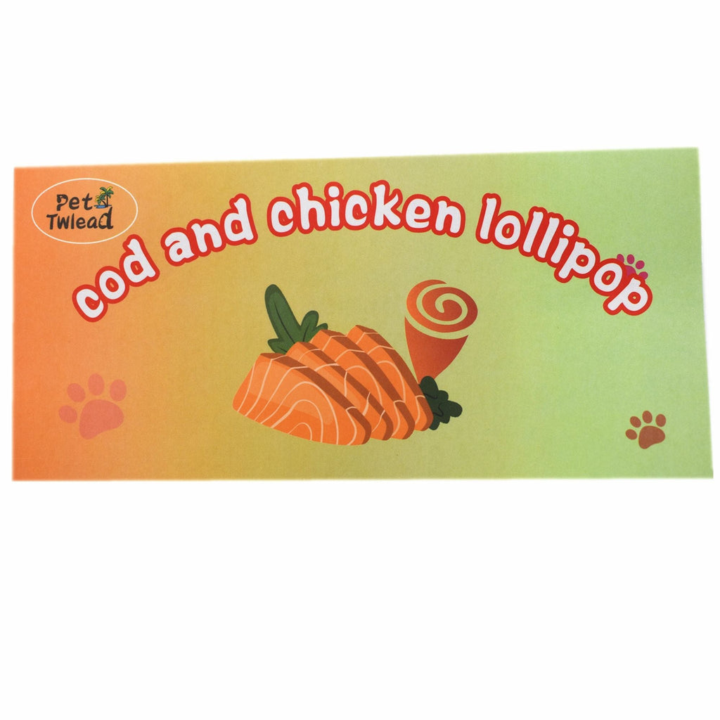 Cod And Chicken Lollipop Dog Food,Pet Treats Chicken And Green Vegetable Pet Food ,Organic Pet Snacks Dog Chews Deodorizing Clean Teeth,Dog Training Snacks,8oz - petspots