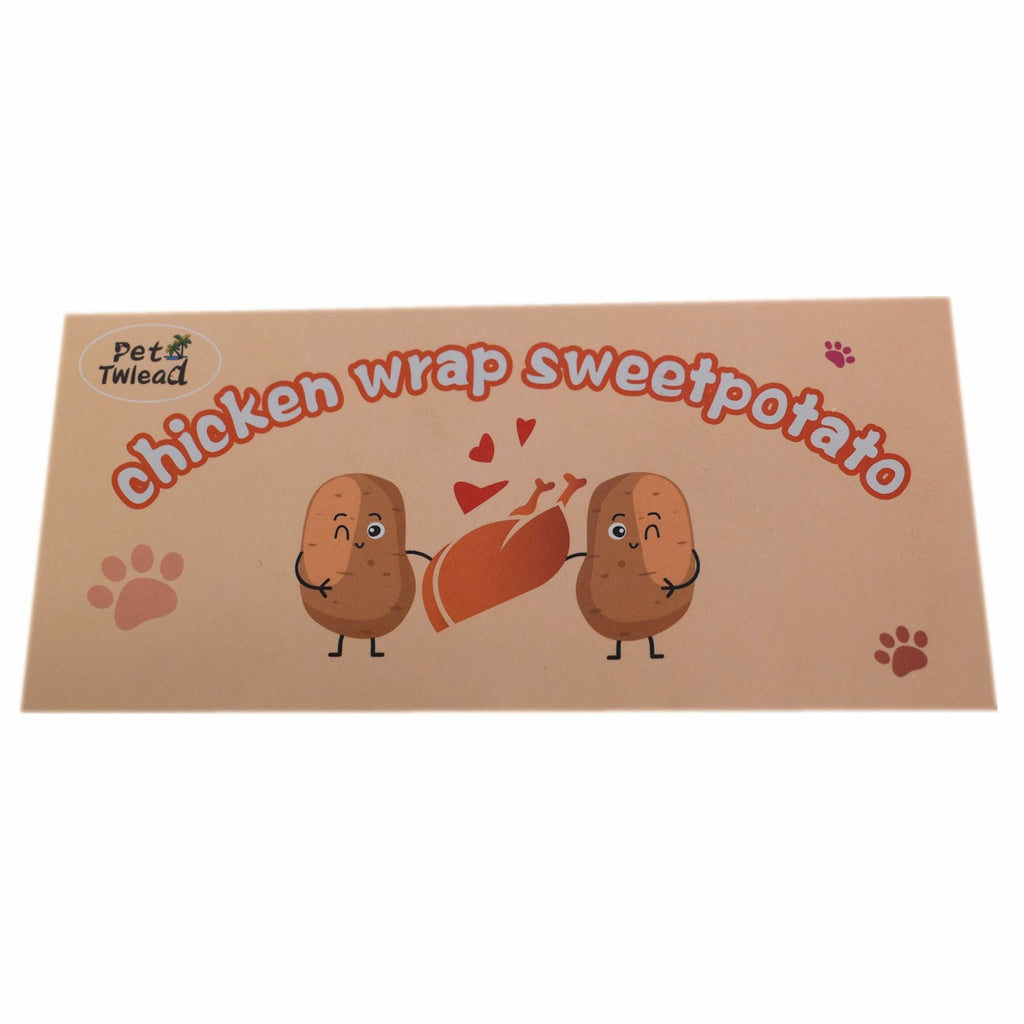Dog Treats Chicken Wrapped Sweet Potato Dog Snacks Best Twists for Training Small Medium Large Dogs-Chicken Wrapped Sweet Potato,8 oz - petspots