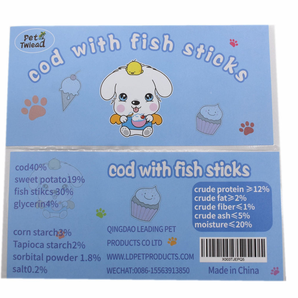 Dog Treats Cod With Fish Sticks Pet Natural Chew Treats Best Twists for Training Small Medium Large Dogs,8 oz - petspots