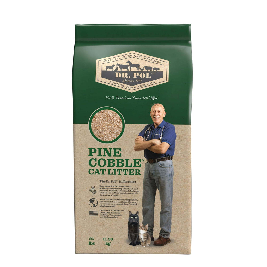 Dr. Pol Pine Cobble Cat Litter - 25lb Bag - petspots
