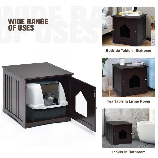 Modern Design Weatherproof Multi-Function Cat House Sidetable Nightstand - petspots