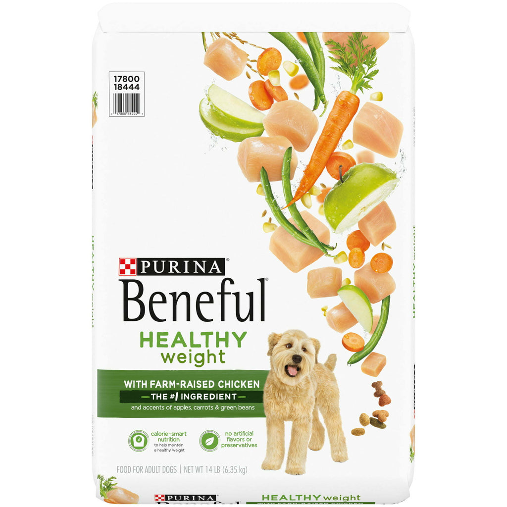 Purina Beneful Healthy Weight Dry Dog Food for Adult Dogs 14 lb Bag - petspots