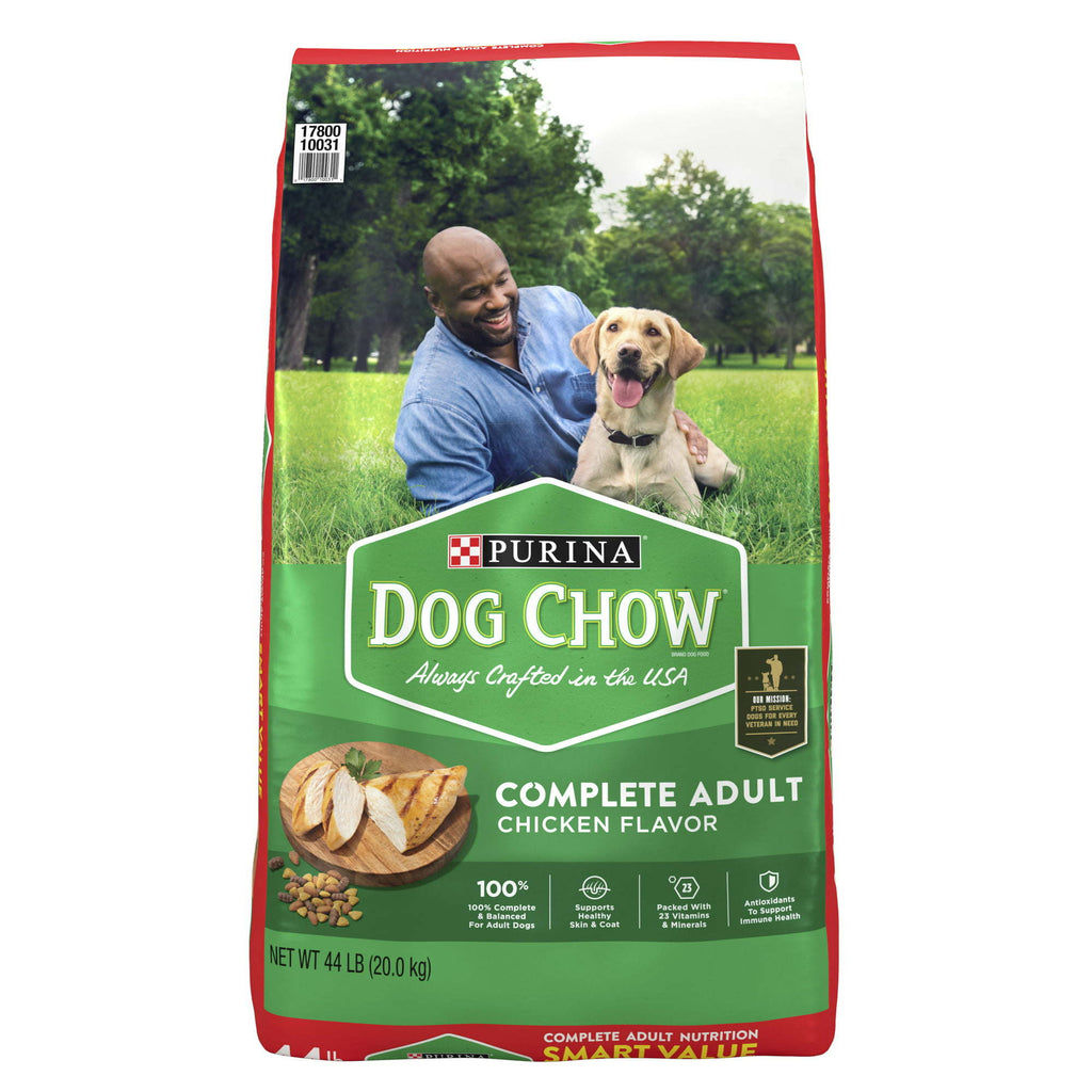 Purina Dog Chow Chicken Flavor Dry Dog Food 44 lb Bag - petspots