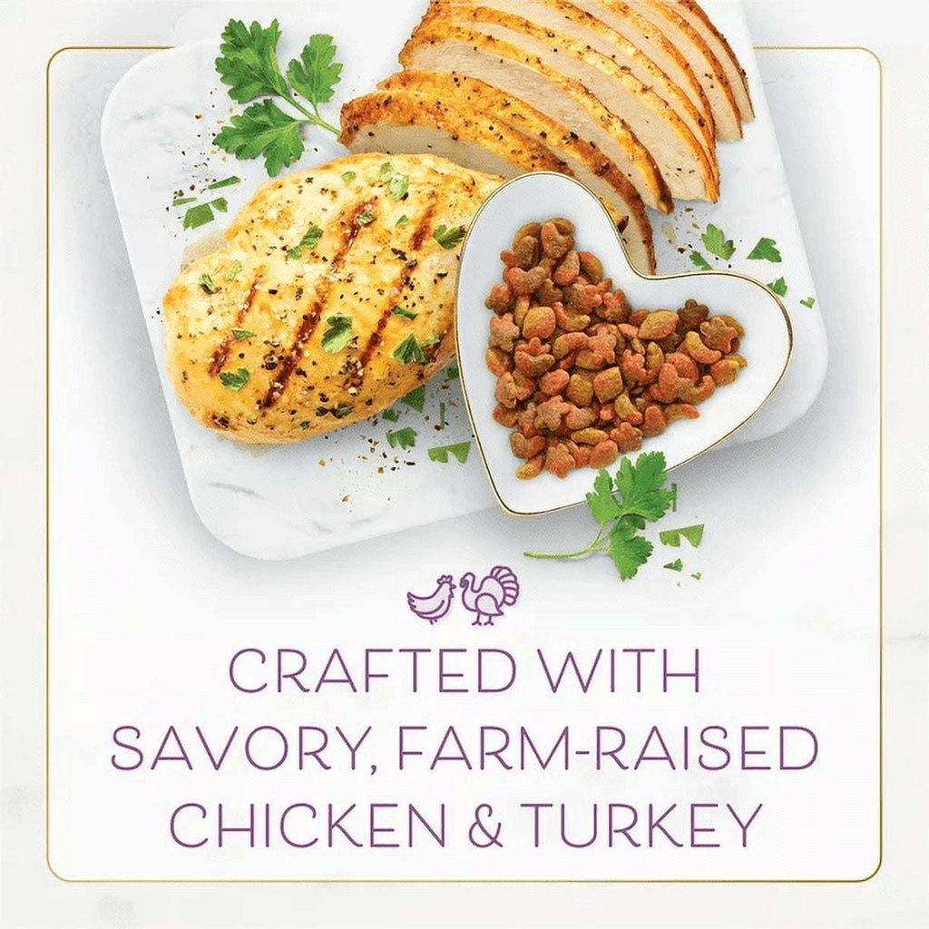 Purina Fancy Feast Dry Cat Food Savory Farm Raised Chicken Turkey 3 lb Bag - petspots