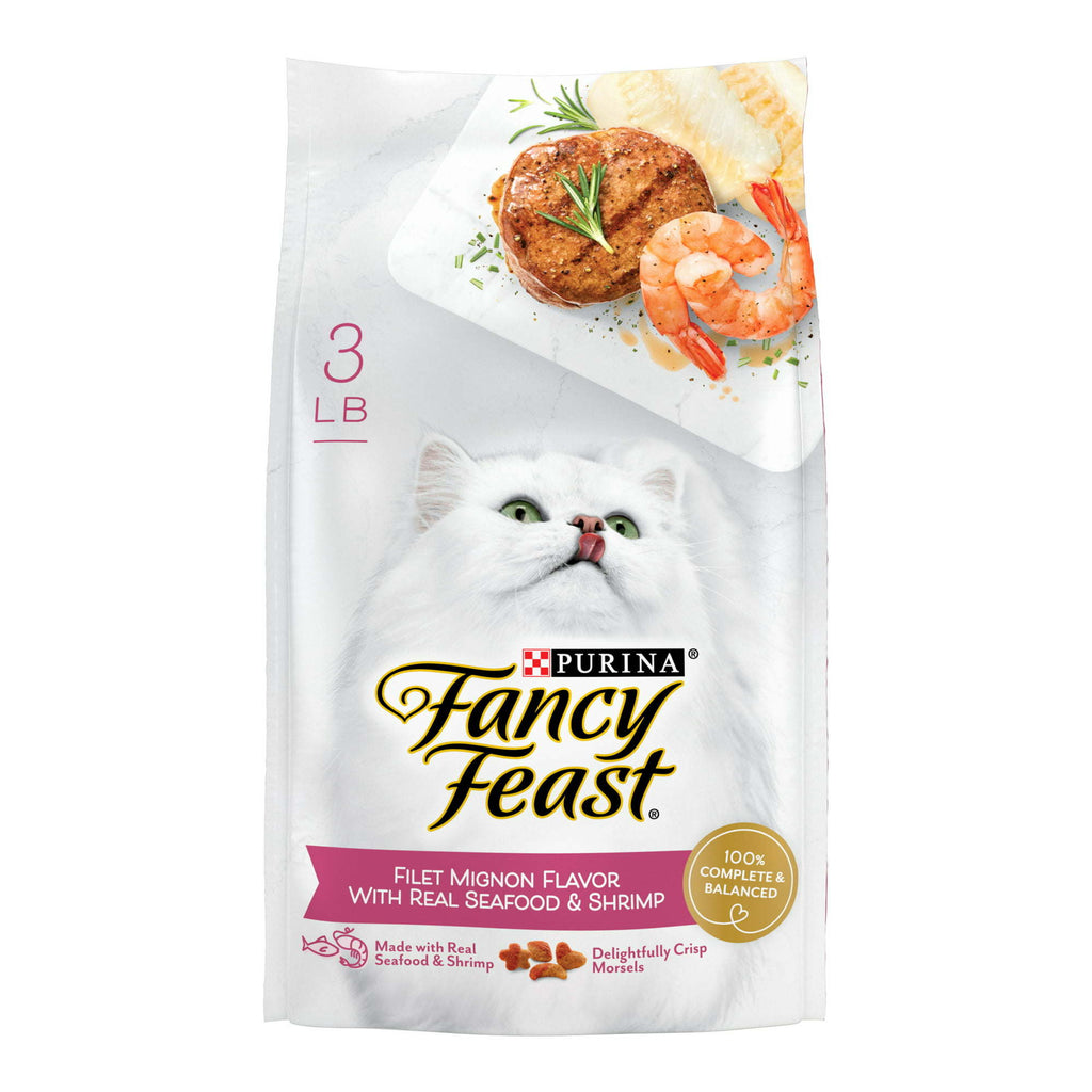 Purina Fancy Feast Wet Cat Food Seafood Shrimp, 3 lb Bag - petspots