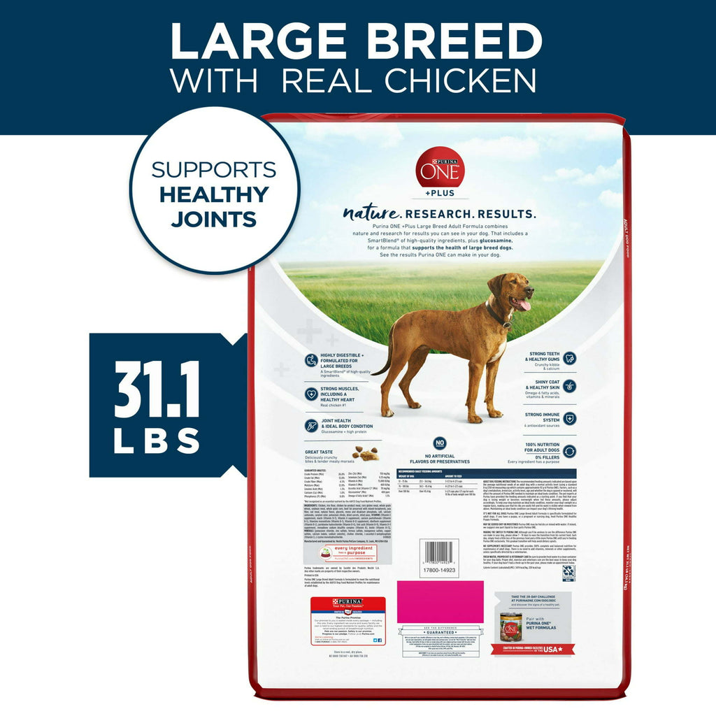 Purina ONE Plus Large Breed Adult Dog Food Dry Formula - petspots