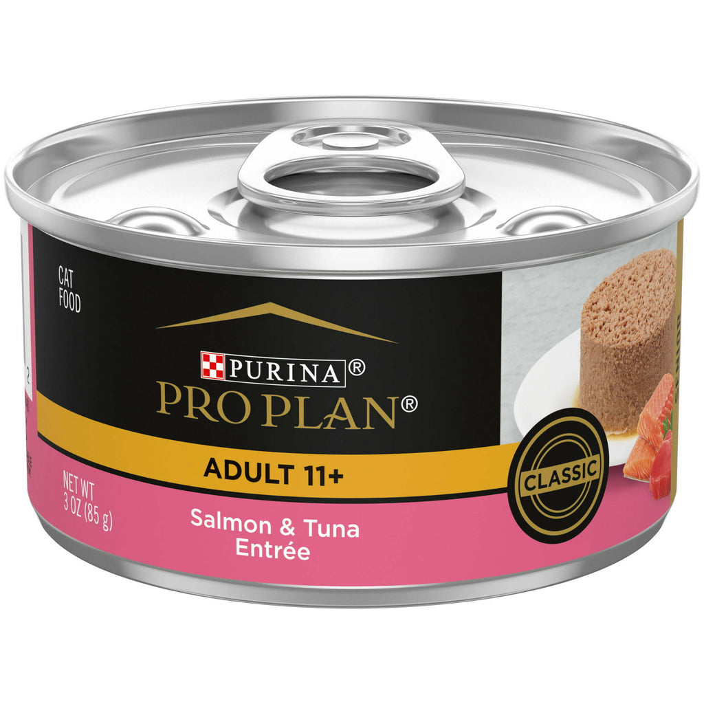 Purina Pro Plan Wet Cat Food for Adult Cats Salmon Tuna, 3 oz Cans (24 Pack) - petspots