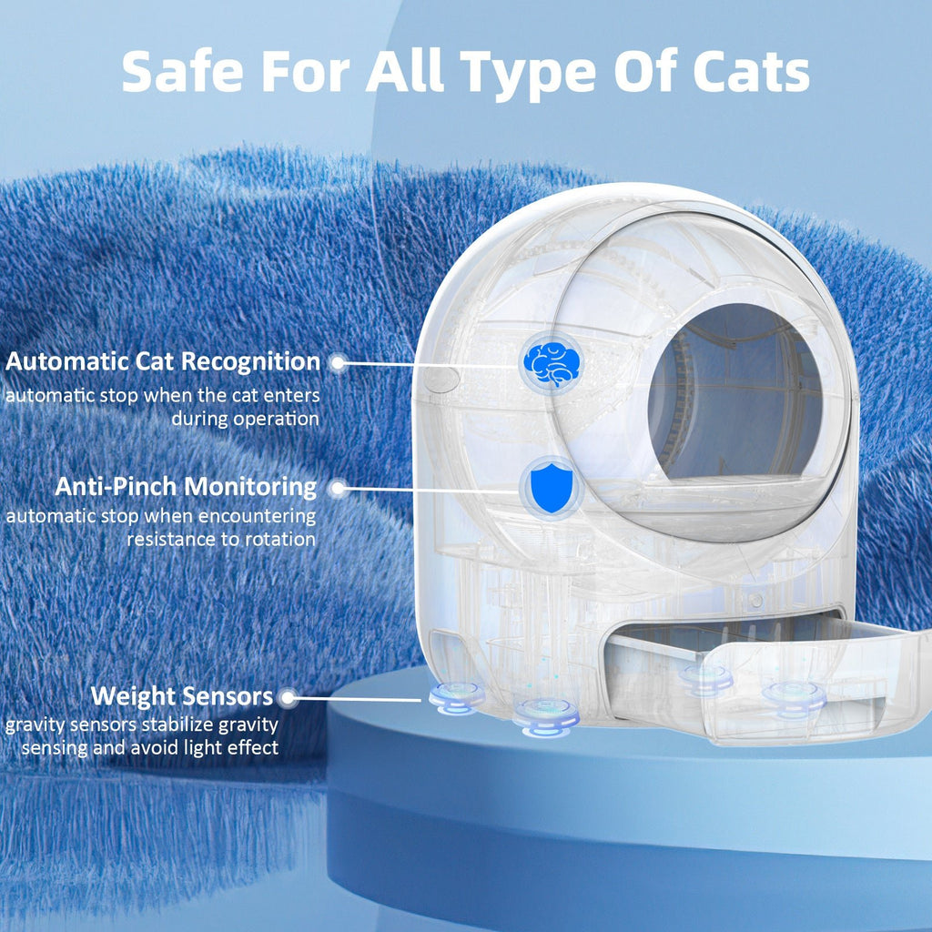Self Cleaning Cat Litter Box, Automatic Cat Litter Box for Cat - petspots